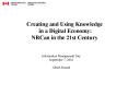 Creating and Using Knowledge in a Digital Economy: NRCan in the 21st Century PowerPoint PPT Presentation
