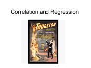 Correlation and Regression