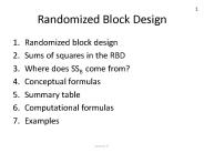 Randomized Block Design