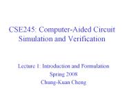 CSE245: Computer-Aided Circuit Simulation and Verification