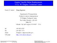 Engine Nacelle Halon Replacement, FAA, WJ Hughes Technical Center