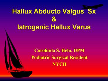 Hallux Abducto Valgus Sx