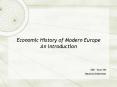 Economic History of Modern Europe An Introduction PowerPoint PPT Presentation