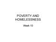 POVERTY AND HOMELESSNESS PowerPoint PPT Presentation