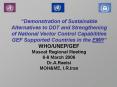 Demonstration of Sustainable Alternatives to DDT and Strengthening of National Vector Control Capabi PowerPoint PPT Presentation