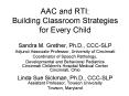 AAC and RTI: Building Classroom Strategies for Every Child PowerPoint PPT Presentation