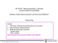 EE 30357: Semiconductors II: Devices Lecture Note PowerPoint PPT Presentation