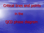 Critical lines and points        in the   QCD phase diagram