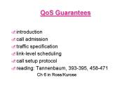 QoS Guarantees