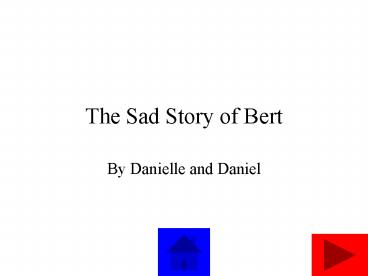 The Sad Story of Bert
