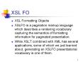XSL FO PowerPoint PPT Presentation