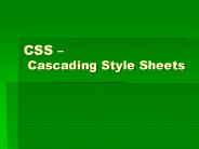 CSS 