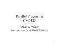 Parallel Processing CM0323 PowerPoint PPT Presentation