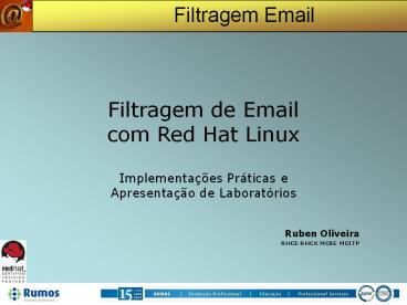 Filtragem de Email com Red Hat Linux