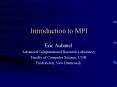 Introduction to MPI PowerPoint PPT Presentation