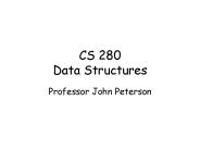 CS 280 Data Structures