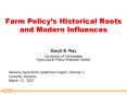 Farm Policys Historical Roots and Modern Influences PowerPoint PPT Presentation