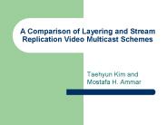 A Comparison of Layering and Stream Replication Video Multicast Schemes