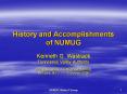 History and Accomplishments of NUMUG PowerPoint PPT Presentation