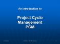An introduction to  Project Cycle Management PCM PowerPoint PPT Presentation