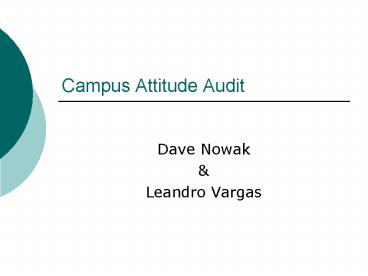 Campus Attitude Audit