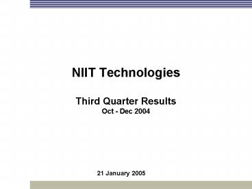 NIIT Technologies