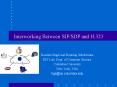 Interworking Between SIP/SDP and H.323 PowerPoint PPT Presentation
