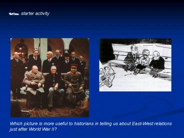 What was going on behind the scenes at Yalta