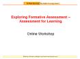 Exploring Formative Assessment  PowerPoint PPT Presentation
