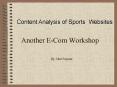 Another ECom Workshop PowerPoint PPT Presentation