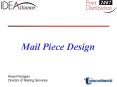 Mail Piece Design PowerPoint PPT Presentation