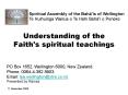 Understanding of the Faith's spiritual teachings PowerPoint PPT Presentation