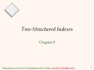 Tree-Structured Indexes