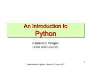 An Introduction to Python