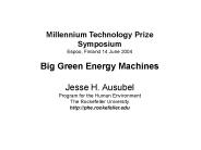 Millennium Technology Prize Symposium