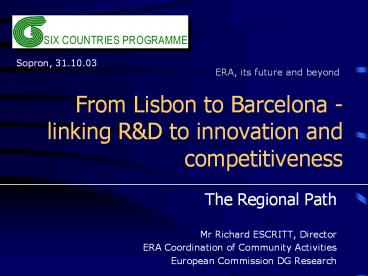 From Lisbon to Barcelona - linking R