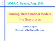 MOSAIC, Seattle, Aug. 2000
