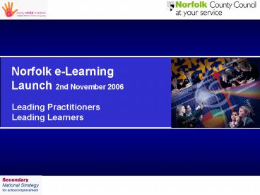 Leading Practitioners Leading Learners