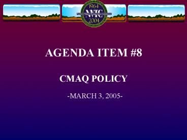 AGENDA ITEM
