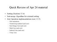 Quick Review of Apr 24 material