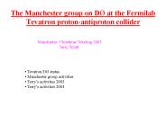 The Manchester group on D