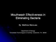 Mouthwash Effectiveness in Eliminating Bacteria