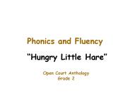 Phonics and Fluency