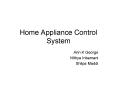 Home Appliance Control System PowerPoint PPT Presentation