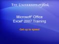 Microsoft Office Excel 2007 Training PowerPoint PPT Presentation