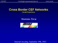 Cross Border CEF Networks Cesnet Experience PowerPoint PPT Presentation