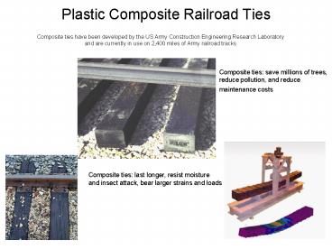 Plastic Composite Railroad Ties