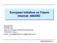 European Initiative on Future Internet: 4WARD