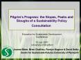 Pilgrims Progress: the Slopes, Peaks and Sloughs of a Sustainability Policy Consultation PowerPoint PPT Presentation
