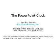 The PowerPoint Clock